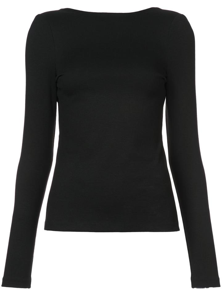 Rosetta Getty Backless Top - Black