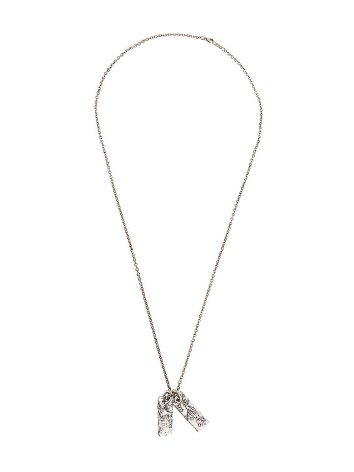 Tobias Wistisen Rift Plate Necklace - Metallic
