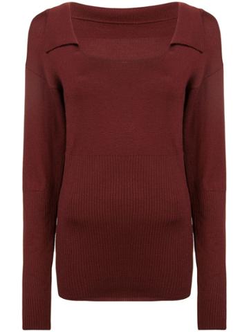 Jacquemus Praio Loose-fitted Sweater - Red