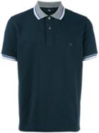 Fay Striped Detail Polo Shirt, Men's, Size: Xxl, Blue, Cotton
