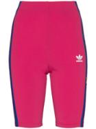 Adidas Floral-embroidered Cycling Shorts - Pink