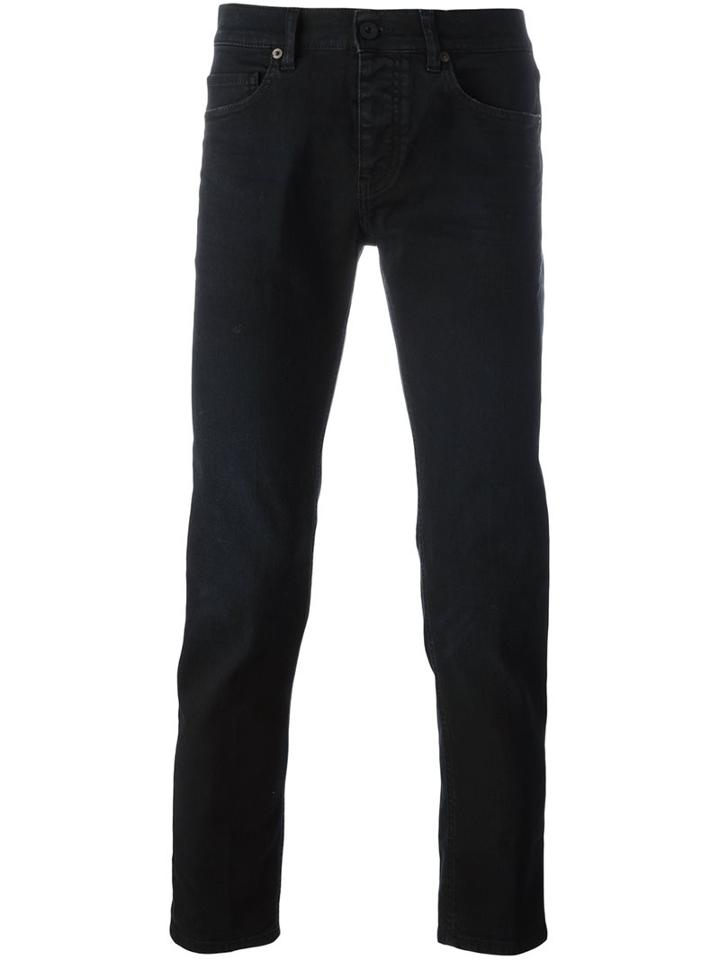 Pence Slim-fit Jeans, Men's, Size: 33, Black, Cotton/spandex/elastane