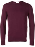Cruciani Long-sleeve Fitted Sweater - Purple