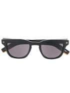 Ermenegildo Zegna Square Frame Sunglasses - Black