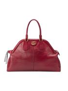 Gucci Re(belle) Large Top Handle Tote - Red