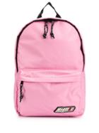 Msgm Logo Nylon Backpack - Pink