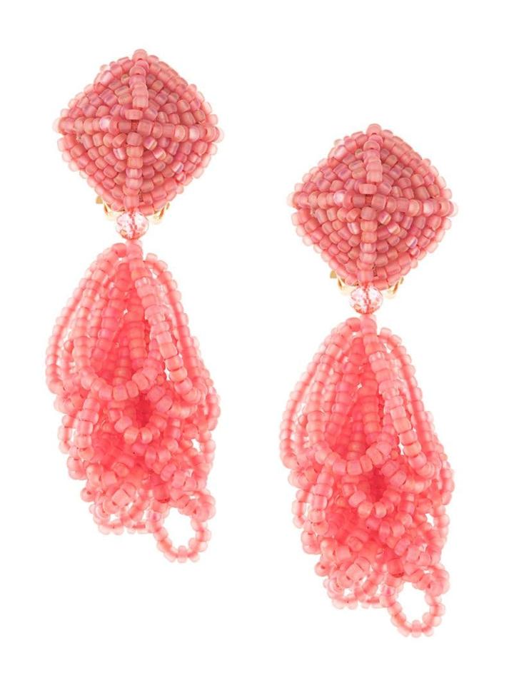 Sachin & Babi Multi-stranded Seedbead Earrings - Pink