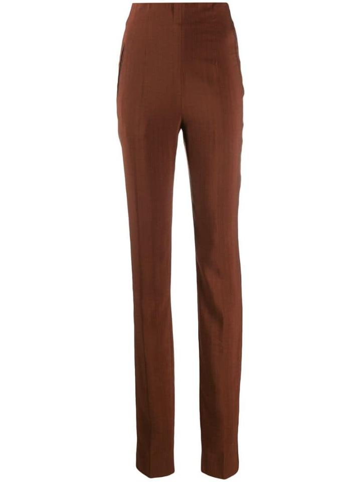 Romeo Gigli Pre-owned 1990's Striped Texture Super Skinny Trousers -