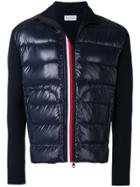 Moncler Padded-panel Cardigan - Blue