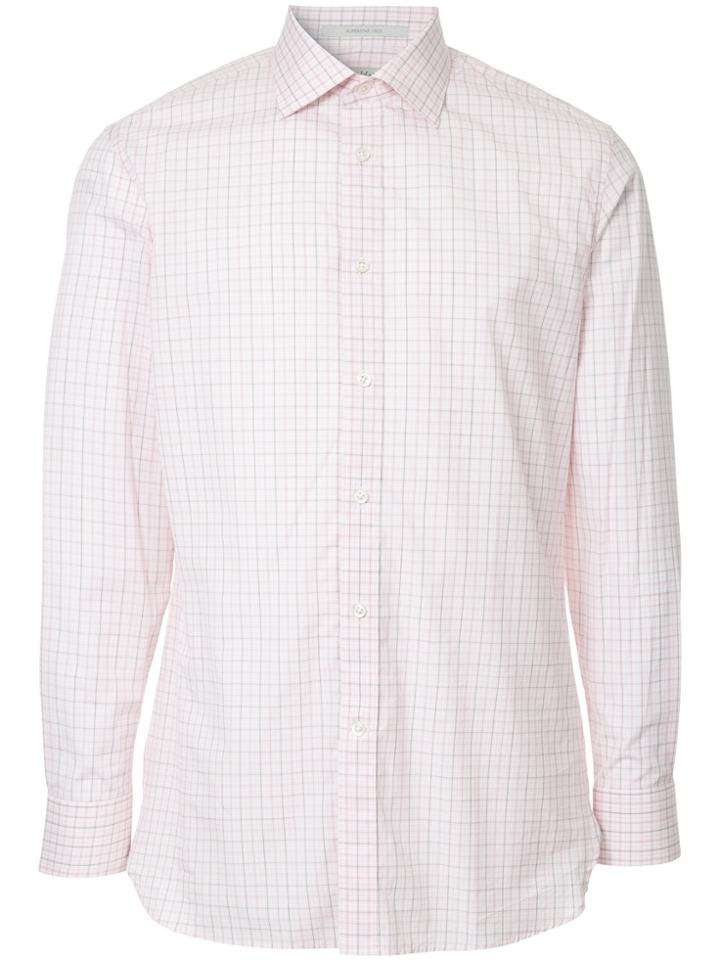 Gieves & Hawkes Checked Shirt - Pink & Purple