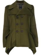 Rokh Double Breasted Fitted Jacket - Green
