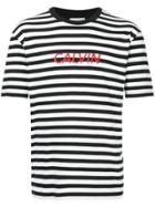 Ck Calvin Klein Logo Stripe T-shirt - Black