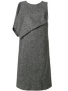Maison Margiela Draped Panel Shift Dress - Grey
