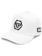 Philipp Plein Branded Baseball Cap - White