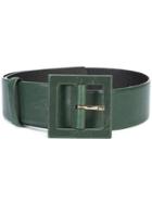 Oscar De La Renta Thick Waist Belt - Green