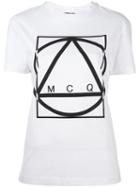 Mcq Alexander Mcqueen Multi Geo Print T-shirt, Women's, Size: Small, White, Cotton