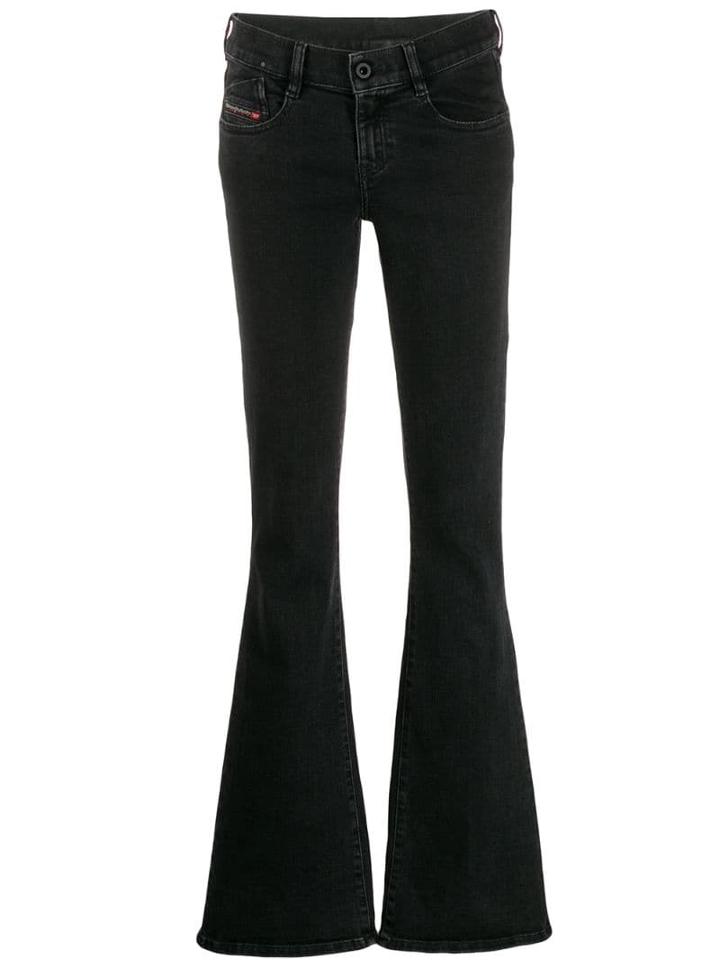 Diesel Flared Leg Jeans - Black