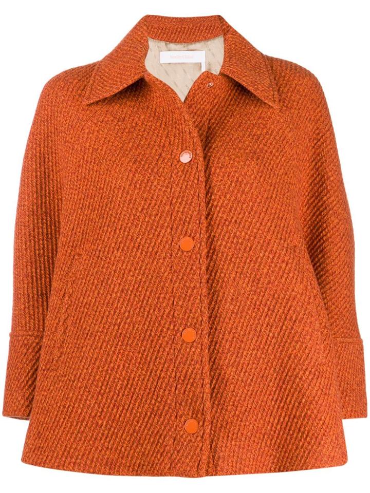See By Chloé Short Boxy Fit Jacket - Orange