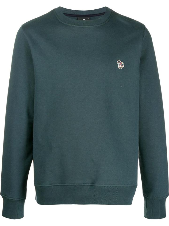 Ps Paul Smith Contrast Logo Sweatshirt - Blue