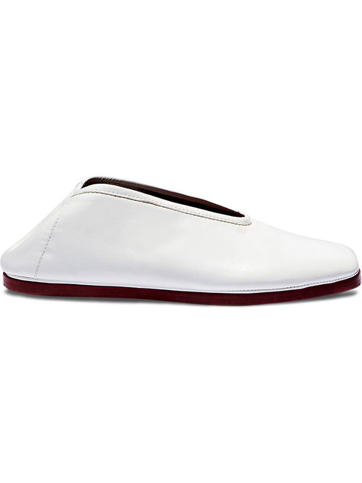 Proenza Schouler Pswl Leather Slip-ons - White