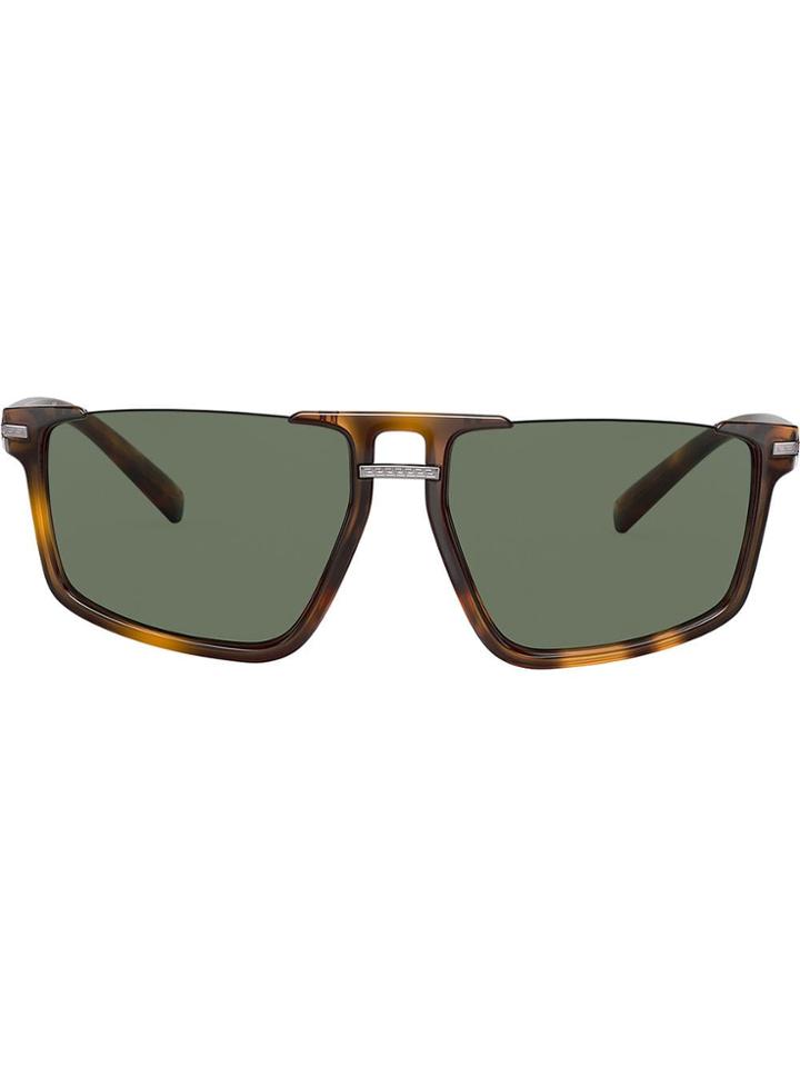 Versace Eyewear Greca Aegis Sunglasses - Brown