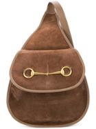Gucci Vintage Horsebit Detail Shoulder Bag - Brown