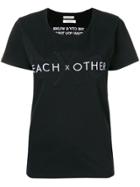 Each X Other Washed Out Logo T-shirt - Black