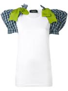 Dsquared2 - Puff Shoulder T-shirt - Women - Cotton/polyamide/polyester/virgin Wool - Xs, White, Cotton/polyamide/polyester/virgin Wool