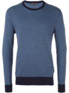 Michael Kors Contrast Trim Sweatshirt, Men's, Size: Medium, Blue, Cotton