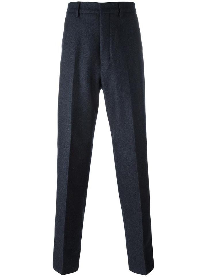 Ami Alexandre Mattiussi Oversized Trousers, Men's, Size: 38, Blue, Polyester/polyamide/wool