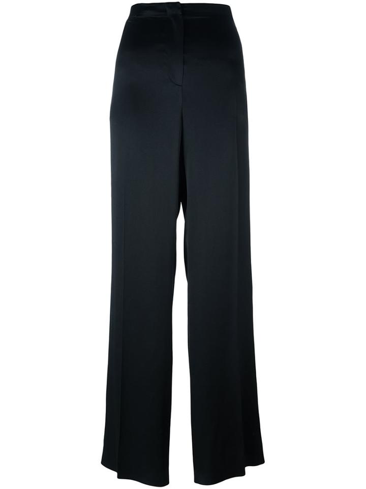 Alberta Ferretti Straight Leg Trousers, Women's, Size: 40, Black, Silk/rayon