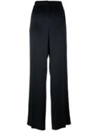 Alberta Ferretti Straight Leg Trousers, Women's, Size: 40, Black, Silk/rayon