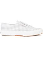 Superga Gingham Check Sneakers - Grey