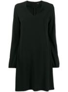 Antonelli V-neck Shift Dress - Black