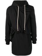 Rick Owens Drkshdw Midi Hoodie - Black