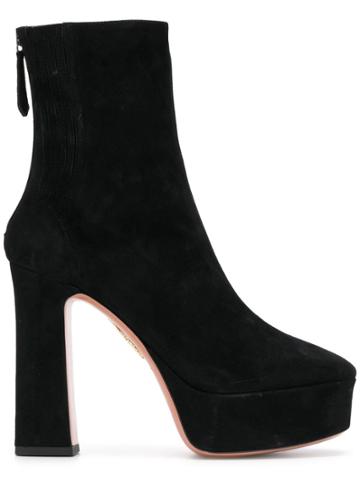 Aquazzura Honore Platform Boots - Black