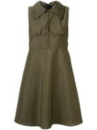 Nº21 Micro Button Dress - Green