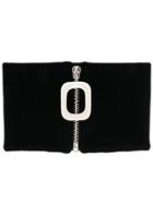 Jw Anderson Zip Up Scarf - Black