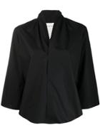 Stephan Schneider Distortion V-neck Blouse - Black