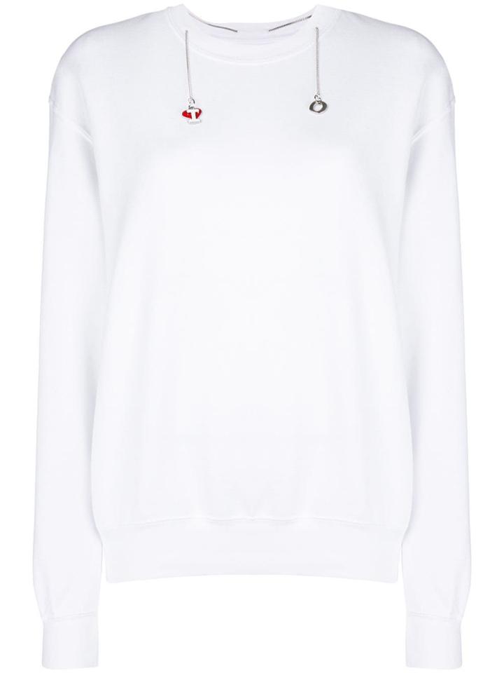 Ottolinger Drawstring Chain Sweatshirt - White