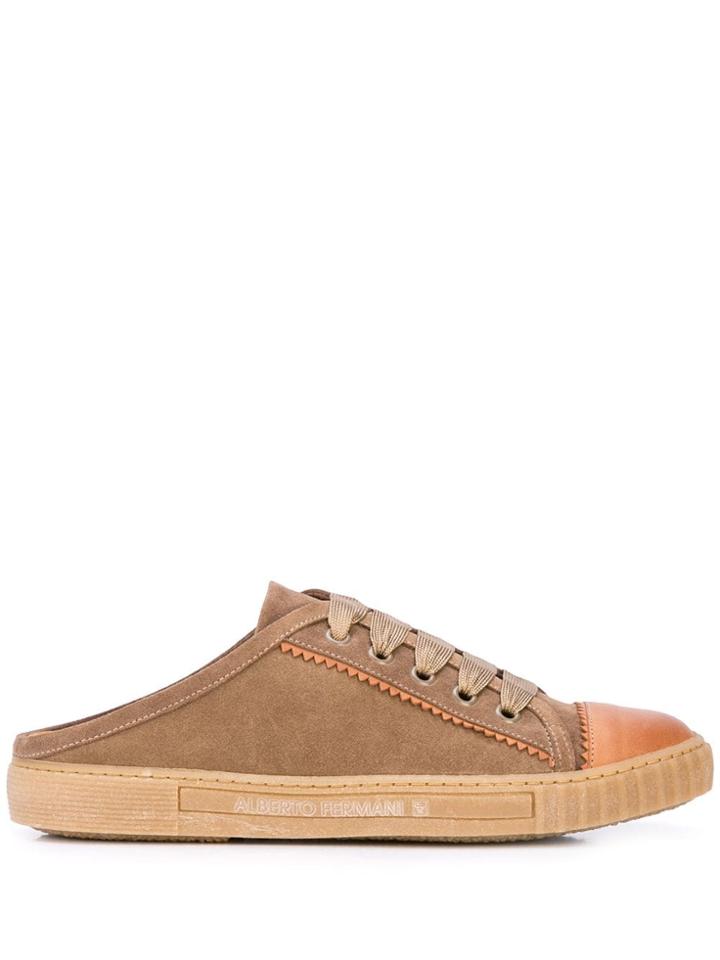 Alberto Fermani Sneaker-style Mules - Brown