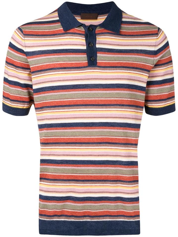 Altea Striped Polo Shirt - Blue