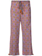 Figue Goa Cropped Trousers - Pink & Purple
