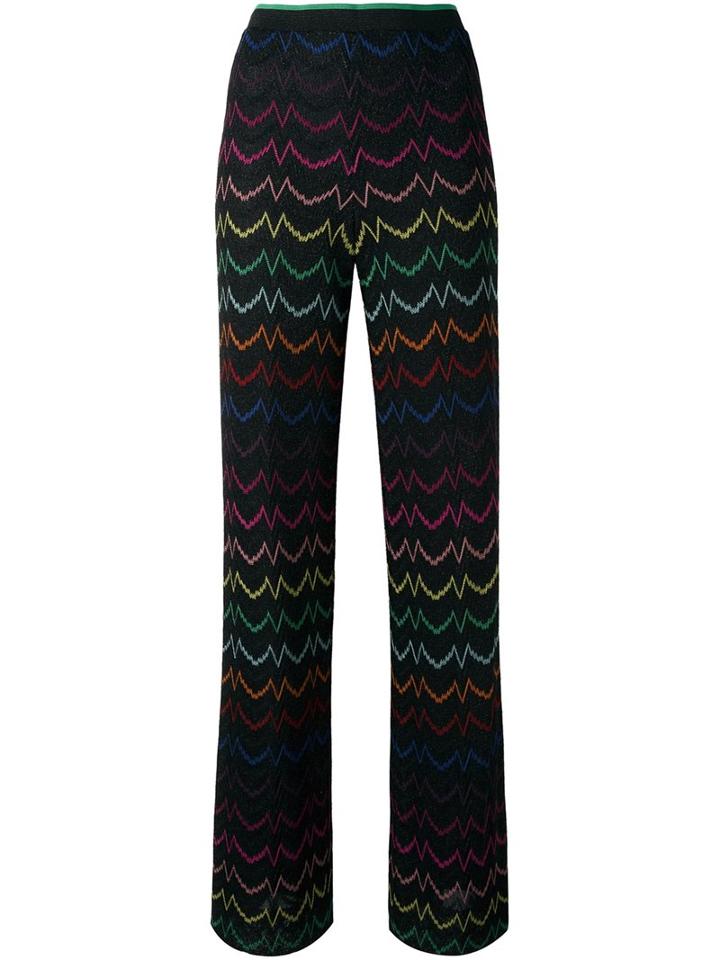 Missoni Lurex Zig-zag Straight Trousers
