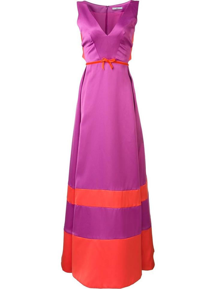 Zac Zac Posen 'caroline' Dress, Women's, Size: 0, Pink/purple, Triacetate/polyester