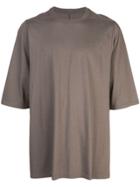 Rick Owens Oversized Crewneck T-shirt - Brown