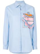 Marco De Vincenzo Foulard Popeline Shirt - Blue