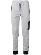 Hydrogen Contrasting Panels Track Trousers - Grey