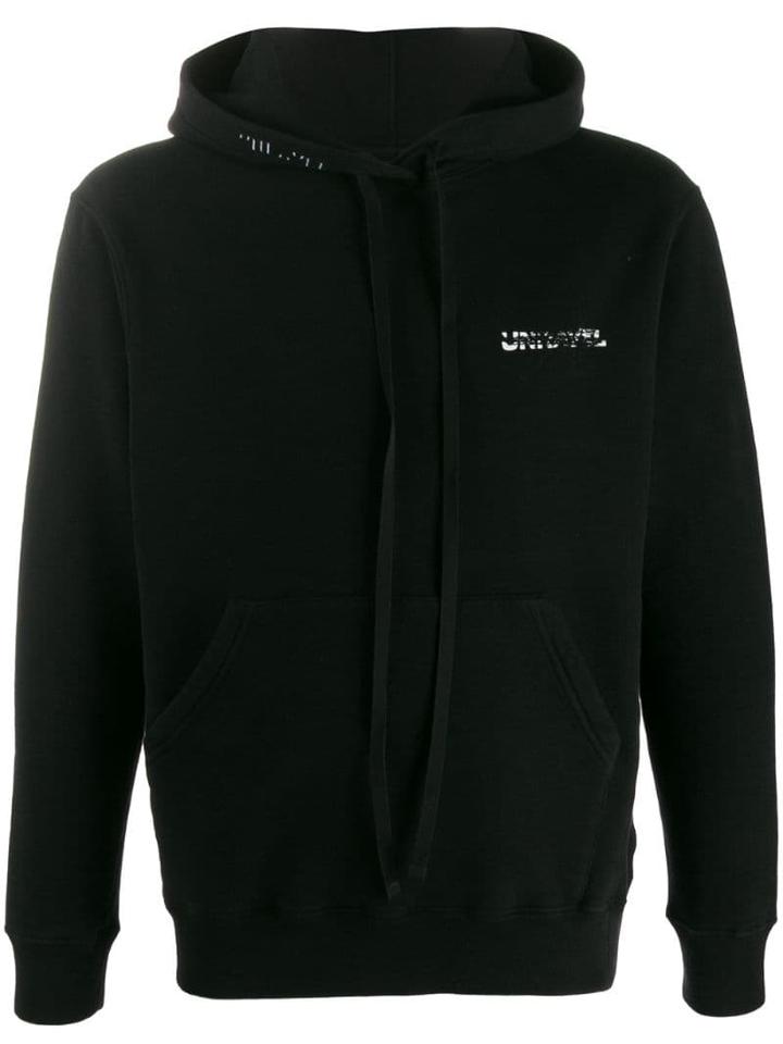 Unravel Project Logo Print Hoodie - Black