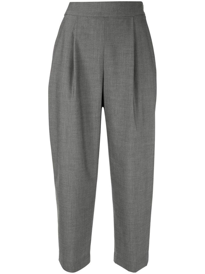 Ballsey Cropped Tailored Trousers - Grey